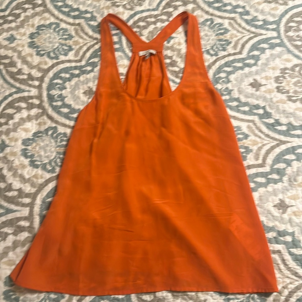 100% silk Joie racerback tank top